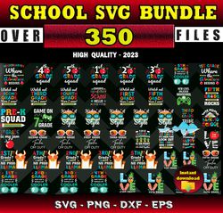 350 SCHOOL SVG BUNDLE - SVG, PNG, DXF, EPS Files For Print And Cricut