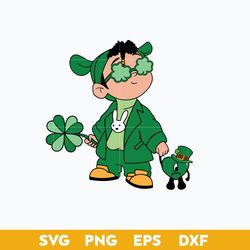 Benito St Patrick's Day Svg, Bad Bunny Lucky Svg, St Patrick's Day Svg, Png Dxf Eps File