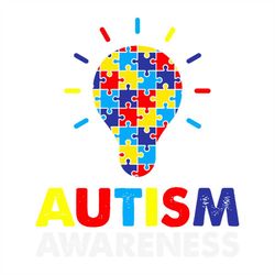 Light Autism Awareness Svg, Autism Svg, Awareness Day Svg, Light Svg, Colored Puzzle Svg, Autism Puzzle Svg, Autism Dad