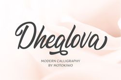 Dhealova – Romantic Script Trending Fonts - Digital Font