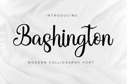 Bashington – Sweet Calligraphy Font Trending Fonts - Digital Font
