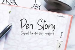 Pen Story – Casual Handwriting Trending Fonts - Digital Font