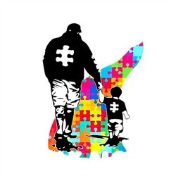 Never Walk Alone Father And Son Autism Awareness Svg, Autism Svg, Father And Son Autism Svg, Road Puzzle Svg, Autism Puz