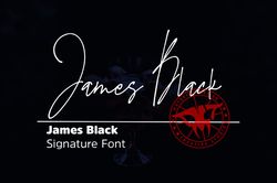 James Black Signature Font Trending Fonts - Digital Font