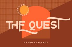 The Quest Retro Typeface Trending Fonts - Digital Font