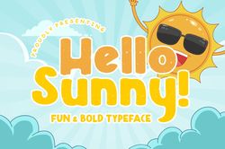 Hello Sunny Fun & Bold Typeface Trending Fonts - Digital Font