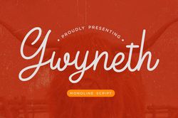 Gwyneth Monoline Script Trending Fonts - Digital Font