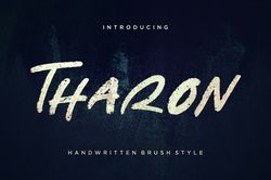 Tharon Brush Style Trending Fonts - Digital Font