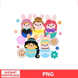 Princes Kawaii Romantic Easter Png, Easter Bunny Png, Easter Kids, Easter Character , Easter Bundle Png, Digital file