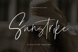 Suntrike Signature Modern Trending Fonts - Digital Font