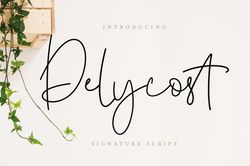 Delycost Signature Style Trending Fonts - Digital Font