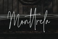 Monttrela Handwritten Font Trending Fonts - Digital Font