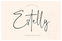 Estelly Stylish SignatureTrending Fonts - Digital Font