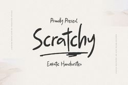 Scratchy Erratic Handwritten Trending Fonts - Digital Font