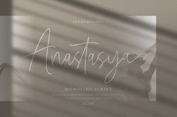 Anastasya Monoline Script Trending Fonts - Digital Font