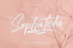 Sophiaticha Handwritten Brush Trending Fonts - Digital Font