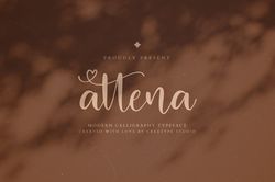 Attena Modern Calligraphy Trending Fonts - Digital Font