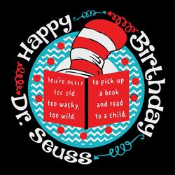 Happy Birthday Dr.Seuss Svg, Dr Seuss Svg, Dr. Seuss Svg, The Cat In Thae Hat Svg, Dr Seuss Birthday Svg, Happy Birthday
