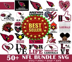 50  Arizona Cardinals Svg Bundle, NFL svg, Football Svg