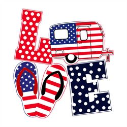 4th of july love bus camping svg, independence day svg, 4th of july svg, love bus svg, camping svg, camper svg, patrioti
