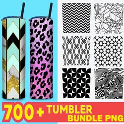 700 Tumbler Bundle Design, Sublimation Tumbler, 20oz skinny Tumbler Bundle