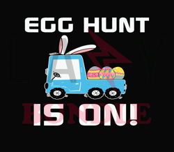 Egg Hunt Is On Easter Svg, Bunny Svg, Easter Rabbit Svg, Rabbit Svg, Easter Bunny Svg File Cut Digital Download