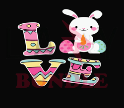 Love Bunny Easter Svg, Bunny Svg, Easter Rabbit Svg, Rabbit Svg, Easter Bunny Svg File Cut Digital Download