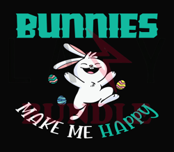 Make Me Happy Easter Svg, Bunny Svg, Easter Rabbit Svg, Rabbit Svg, Easter Bunny Svg File Cut Digital Download