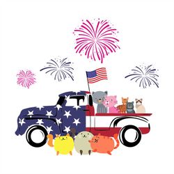 4th of july animals svg, independence day svg, 4th of july svg, animals svg, cats svg, dogs svg, patriotic svg, america