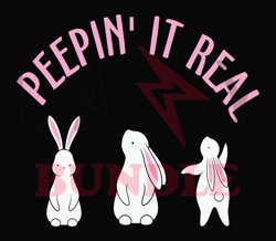 Peepin' It Real Bunny Easter Svg, Bunny Svg, Easter Rabbit Svg, Rabbit Svg, Easter Bunny Svg File Cut Digital Download