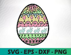 Painted Easter Egg svg, Easter Hand Drawn Spring Cricut File, Svg, Dxf, Png, Eps