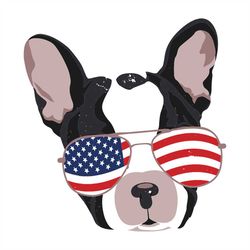 America bulldog svg, independence day svg, 4th of july svg, bulldog svg, bulldog head svg, patriotic svg, america flag,