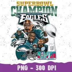 Football Sports Design Png, Super-Bowl LVII 2023 Png, Eagles Png, Champions Png, Phila Png Digital Download