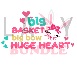 Big Basket Easter Svg, Bunny Svg, Easter Rabbit Svg, Rabbit Svg, Easter Bunny Svg File Cut Digital Download