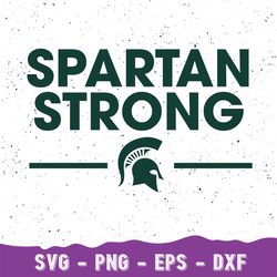 Spartan Strong Svg, College Basketball Svg, Michigan State Svg, Michigan Spartans Svg, Big Ten, Support For All Svg