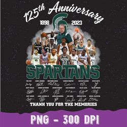 125th Anniversary 1898-2023, Spartans Png, Spartans Basketball Hoodie, Game Day Png, Spartans Mascot Png, Basketball Tea