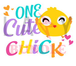 One Cute Chicks Easter Svg, Bunny Svg, Easter Rabbit Svg, Rabbit Svg, Easter Bunny Svg File Cut Digital Download