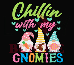 Chillin With My Gnomies Easter Svg, Bunny Svg, Easter Rabbit Svg, Rabbit Svg, Easter Bunny Svg File Cut Digital Download