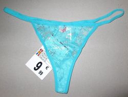 2PK Sexy women's g-strings lingerie intimates lace thongs t-strings panties