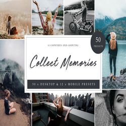 50 x TRAVEL BLOGGER PRESETS // Collect Memories // THE ONLY PRESETS YOU WILL EVER NEED  Mobile & Desktop Presets