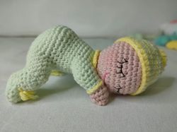 Sleeping baby amigurumi pattern