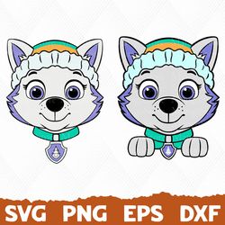 Everest svg, Paw Patrol svg, Dog Patrol svg, Patrol Dog png, Dog Patrol logo, Cartoon Dog SVG