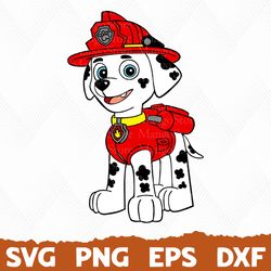 Marshall svg, Paw Patrol svg, Dog Patrol svg, Patrol Dog png, Dog Patrol logo, Cartoon Dog SVG