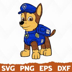 Chase svg, Paw Patrol svg, Dog Patrol svg, Patrol Dog png, Dog Patrol logo, Cartoon Dog SVG