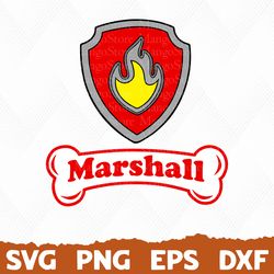 Marshall svg, Marshall Paw Patrol svg, Paw Patrol svg, Dog Patrol svg, Patrol Dog png, Dog Patrol logo, Cartoon Dog SVG