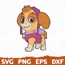 Skye svg, Skye Paw Patrol svg, Paw Patrol svg, Dog Patrol svg, Patrol Dog png, Dog Patrol logo, Cartoon Dog SVG