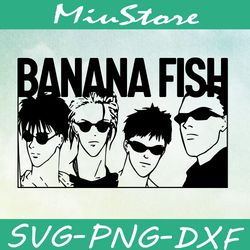 Banana Fish Svg, Anime Svg,png,dxf,cricut