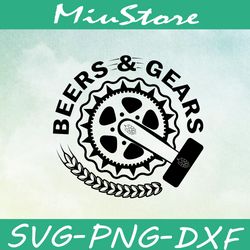 Gears And Beers Svg,png,dxf,cricut