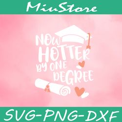 Now Hotter By One Degree Svg, Graduate 2022 Svg,png,dxf,cricut