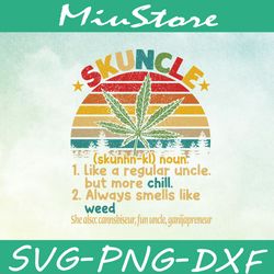 Skuncle Definition Svg, Skuncle Weeds Vintage Svg, Cannabis Svg,png,dxf,cricut